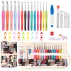 Coopay Crochet Hook Set with Roll Bag, 14 Pieces Crochet