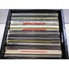 LASE 12"/LP Vinyl Record Black Plastic Case Foldable-Road/Storage Stackable(80 vinyl)