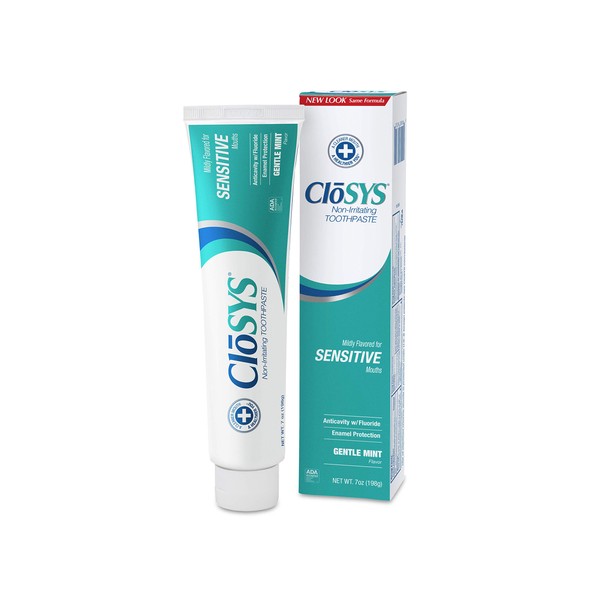 CloSYS Fluoride Toothpaste, 7 Ounce, Gentle Mint, Whitening, Sulfate Free