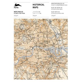 Historical Maps: Writing Paper & Note Pad A5