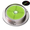 Large Flanged Metal Circular Angle Spirit Bubble Degree Level (Green