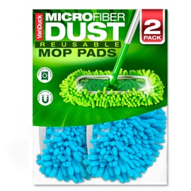 VanDuck Dust Mop Refill Compatible with Swiffer Sweeper (2 Pack) - Microfiber Pet Heavy Duty Dry Cloth Refills - Reusable Mop Pad (Handle is Not Included)