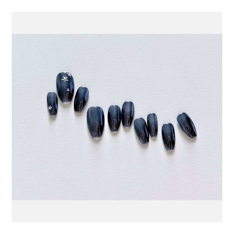 [Dark] Handmade nail tips - Stiletto / [어둠 Dark] 수제네일팁