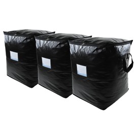 3 Pack 91L Storage Bags for Clothes, Moving Bags Heavy Duty Extra Large with Reinforced Handle, Storage Containers for Organizing Bedding, Blanket, Sheets, Pillows, Toys, Christmas Decorations