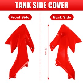 ABS Plastics Kit with High Elasticity Tall Seat, Pit Dirt Bike Plastic Fender, Thicker Plastics Compatible with Honda XR50R CRF50F XR50 CRF50 SDG SSR 50cc-110cc Pit Dirt Bike