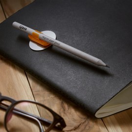 Ozio Magnetic Pen Holder, Refrigerator Pen Holder, Pencil Holder Clip with Magnet, Desk Gadgets, Office Accessories, Orange