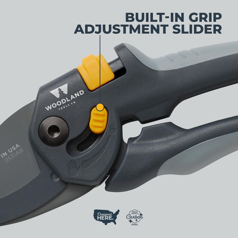Woodland Tools Co. Heavy Duty Anvil Pruning Shears – 5/8"