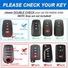 WiiLemz Key Fob Cover for Toyota, Soft Smooth Leather Key
