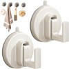 Suction Cup Hooks for Shower, Ffunhoo Heavy Suction Cups Without