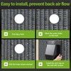 Rossesay Roof Vent Cap with Damper Removable Screen and Bottom