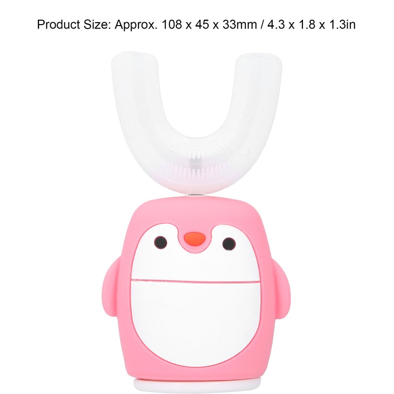 Children Cartoon Electric Toothbrush Cute Cleaning U shaped Toothbrush Oral