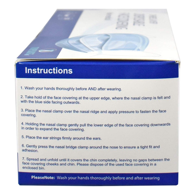 Triplast Disposable 3 Ply Face Masks | Pack of 50