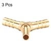 sourcing map 8mm x 6mm x 8mm Hose ID Brass