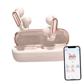 AI Translation Earbuds Powered by ChatGPT, Real Time 3-in-1 Free-Clip AI Translator Earbuds(110+ Languages)Intelligent Noise Reduction Language Translator Earphones for International Travel (Rosegold)