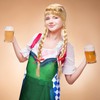 Langyiwee 4 Pcs Oktoberfest Costume for Couple Oktoberfest Aprons German