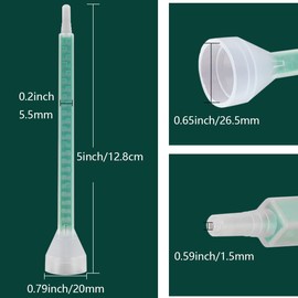 Mixing Nozzle Tips Tube Static Mixer for Epoxy Resin Adhesive 24 Element