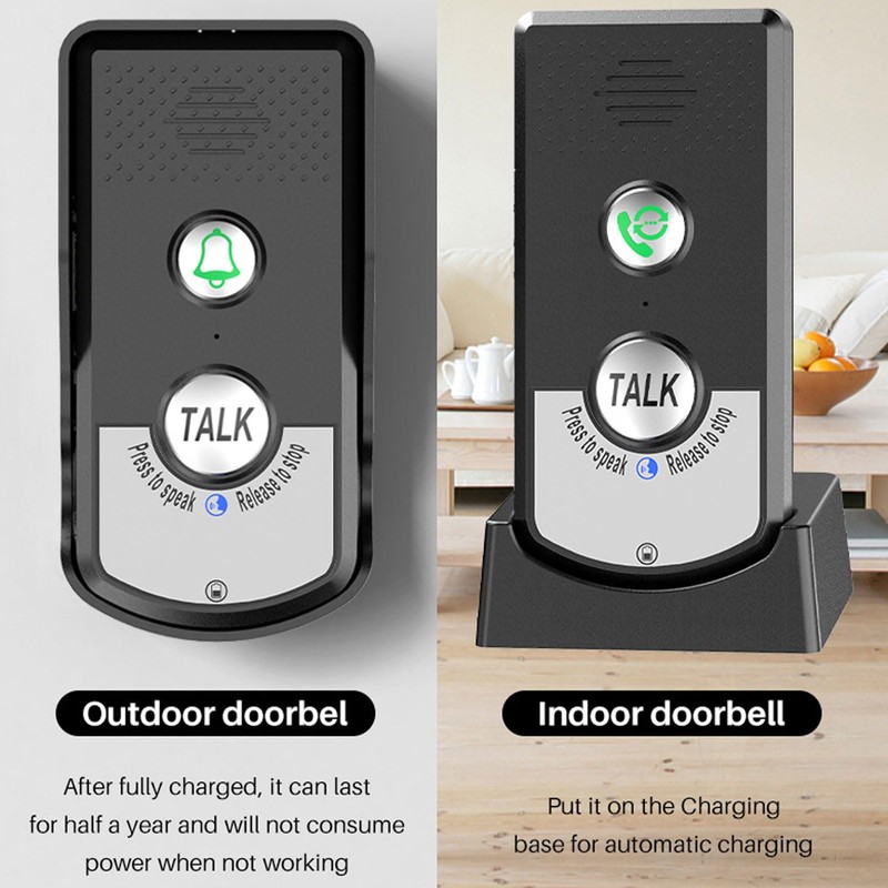Voice Door Bell, Intercom Door Bell, IP54 Waterproof Electronic Intercom