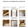 Couver Pull Out Tray Bottom Mount Side Mount Birch Cabinet