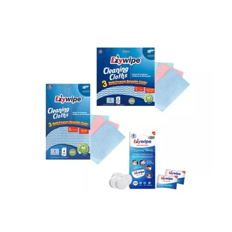 Ezywipe Reusable Cleaning Cloth Multipurpose HeavyDuty. Super Absorbent - 3