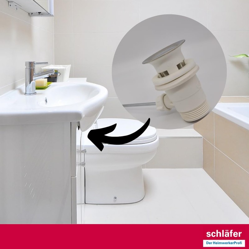 Schläfer 40510020 | Universal Siphon Drain for Sink and Bidet