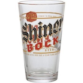 Shiner Bock Pint Glass