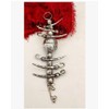 Metal Silver Oxidised Finished Nimbu Mirchi Wall Hanging for Cars,