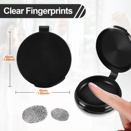 Finger Ink Pad, 3 Pcs Ink Pad Fingerprint Ink Pads-Black Ink Finger Printing Ink Pad Stamp Ink Pads Ink Pads for Stamping Clear Imprint Quick Drying, No Smudging for Office, School, Contract (Black)