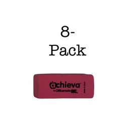 Officemate Achieva Pink Eraser 8-Pack