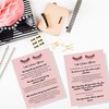 Lash Extension After Care Instruction Cards for Clients | Post