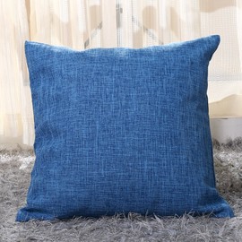YunJeude Cushion Cover 17.7 x 17.7 inches (45 x 45 cm), Scandinavian 2 Piece Set, Stylish, Cute, Linen, Flax, Plain, Simple, Zipper, Interior, Home Decoration, Car, Room Decoration, Four Seasons, Sofa