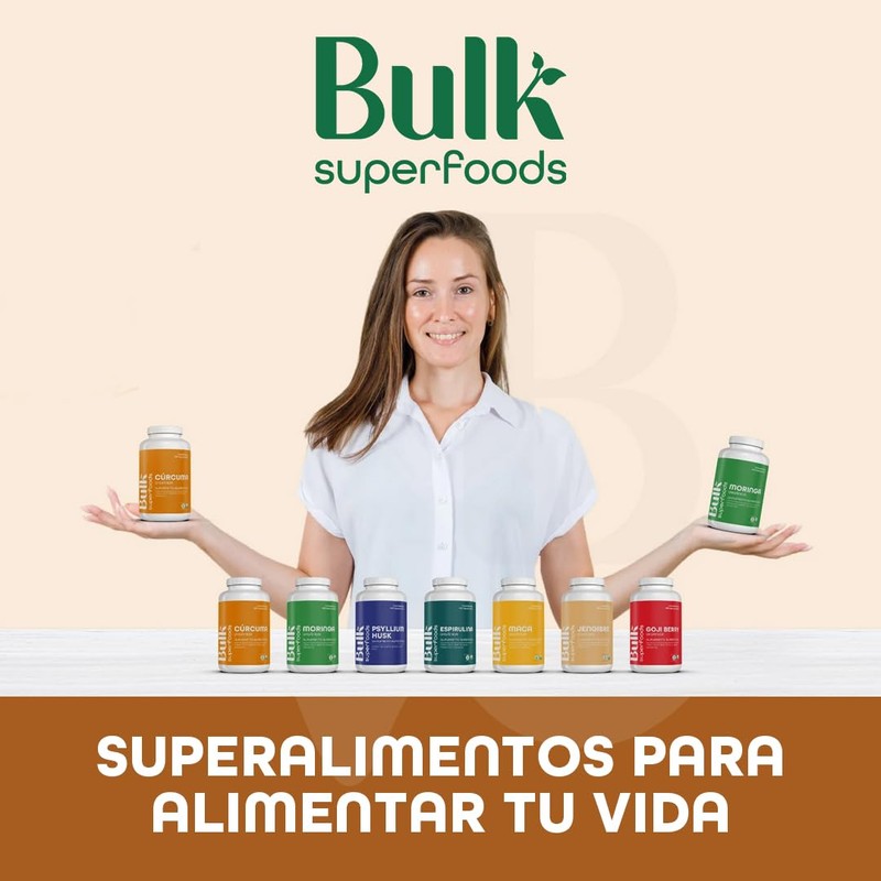 BULK SUPERFOOD Hongo Cordyceps en Cápsulas - 60 Cápsulas -