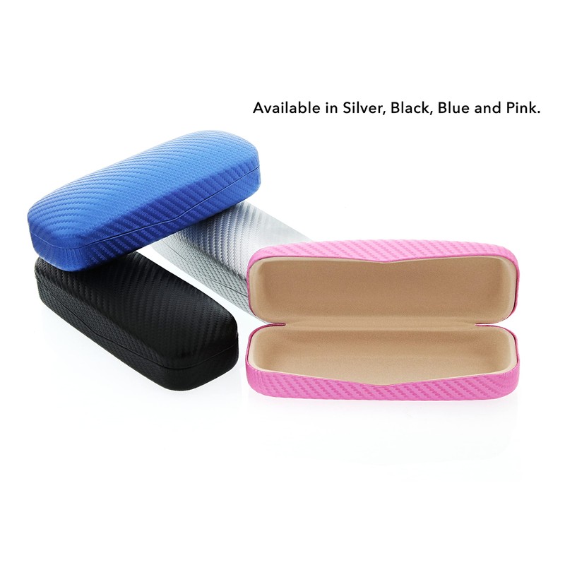 LBI Hard Shell Eyeglass Case Clamshell Fits Small To Medium