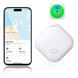 Qoosea Schlüsselfinder Key Finder Gegenstandsfinder Intelligenter Fundort-Finder Bluetooth Anti-Lost Locator Präzise Positionierung Finden Nur für iOS Nicht mit Android-Weiß