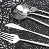 Uniturcky Silverware Set, 30-Piece 304 Stainless Steel Silver Flatware Dinnerware