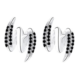 J.MUEN Women's Earrings 925 Silver Stud Earrings for Hypoallergenic Girls Jewellery, Sterling Silver, Cubic Zirconia