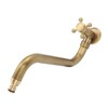 S Spout Antique Wall Mounted Faucet Single Cold Anti Freeze