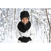 Funky Junque Kids Infinity Scarf - Solid Black