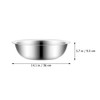 MAGICLULU Stainless Steel Basin 14 Inch Large Metal Mixing Bowl