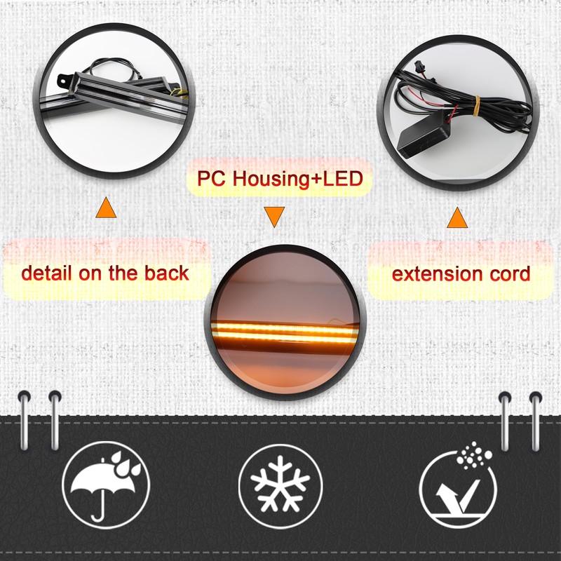 BINQIGOO LED Daytime Running Light Compatible with Toyota 4Runner 1996-2002