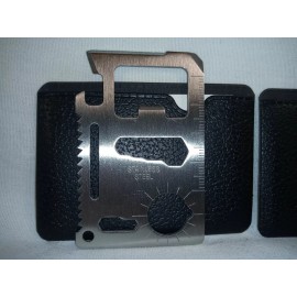 11-In-1 Credit Card Multi Tool Wallet Size Lot of 2 With Pouch and layout