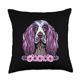 Dogs 365 Cute English Springer Spaniel Dog Animal Pet Gifts Throw Pillow