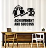Large Vinyl Wall Decal Achievement Success Motivation Words Office Decor