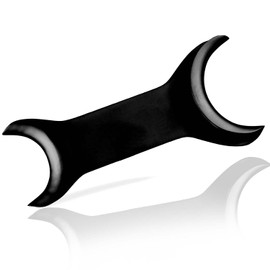 AAProTools 1 Piece Stainless Steel Photo Retractor Orthodontic Cheek Retractor Photography Double Ended Black Coated