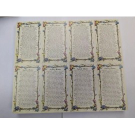 Safely Home Paper Stock MADE IN ITALY Holy Prayer Cards 24 CARDS
