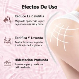 Crema Anticelulitis Firma Colágeno Para Glúteos Y Piernas
