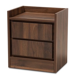 Baxton Studio Hale nightstands, Walnut Brown