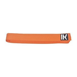 IKKEN Karate Judo Taekwondo Belts Colours | Plain & Striped (Orange, 240cm)