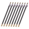 8pcs Sweat-resistant Eyebrow Pencil with Built Sharpener Precise Rich Color Makeup Tool for Natural Defined Brows Black for Women