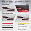 GEEGEETOP Full Lens LED Rear Reflector Bumper Fog Light Assembly