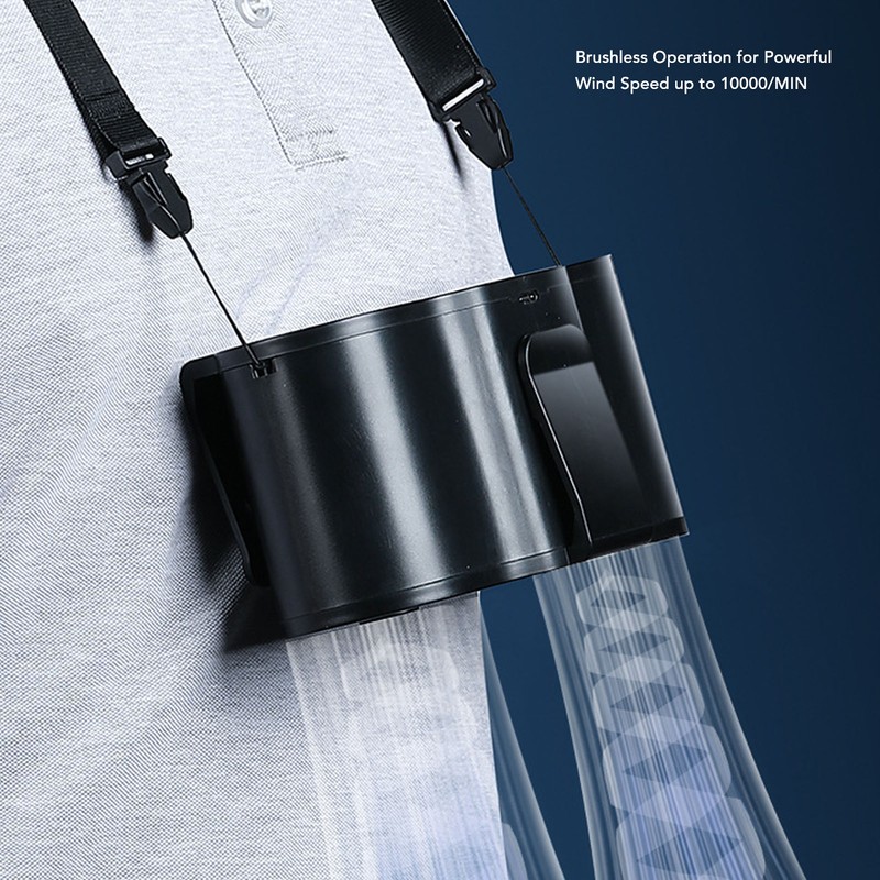 Portable Waist Clip Fan Super Strong Airflow 4 Speed Personal